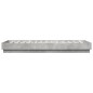 vidaXL Bettgestell mit LED Betongrau 100x200 cm vidaXL Bettgestell mit LED Betongrau 100x200 cm
