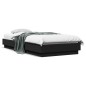 vidaXL Bettgestell mit LED Schwarz 100x200 cm vidaXL Bettgestell mit LED Schwarz 100x200 cm