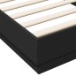 vidaXL Bettgestell mit LED Schwarz 100x200 cm vidaXL Bettgestell mit LED Schwarz 100x200 cm