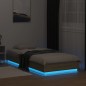 vidaXL Bettgestell mit LED Sonoma-Eiche 90x200 cm vidaXL Bettgestell mit LED Sonoma-Eiche 90x200 cm