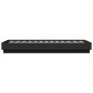 vidaXL Bettgestell mit LED Schwarz 75x190 cm vidaXL Bettgestell mit LED Schwarz 75x190 cm