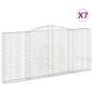 vidaXL Gabionen mit Hochbogen 7 Stk. 400x30x180/200cm Verzinktes Eisen vidaXL Gabionen mit Hochbogen 7 Stk. 400x30x180/200cm Verzinktes Eisen