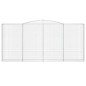vidaXL Gabionen mit Hochbogen 7 Stk. 400x30x180/200cm Verzinktes Eisen vidaXL Gabionen mit Hochbogen 7 Stk. 400x30x180/200cm Verzinktes Eisen