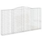 vidaXL Gabionen mit Hochbogen 8 Stk. 400x30x200/220cm Verzinktes Eisen vidaXL Gabionen mit Hochbogen 8 Stk. 400x30x200/220cm Verzinktes Eisen