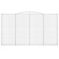 vidaXL Gabionen mit Hochbogen 7 Stk. 400x30x220/240cm Verzinktes Eisen vidaXL Gabionen mit Hochbogen 7 Stk. 400x30x220/240cm Verzinktes Eisen