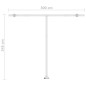 vidaXL Markise Manuell Einziehbar mit LED 300x250 cm Orange und Braun vidaXL Markise Manuell Einziehbar mit LED 300x250 cm Orange und Braun