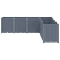 vidaXL Pflanzkübel Grau 160x160x53 cm PP vidaXL Pflanzkübel Grau 160x160x53 cm PP