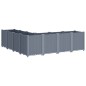 vidaXL Pflanzkübel Grau 160x160x53 cm PP vidaXL Pflanzkübel Grau 160x160x53 cm PP