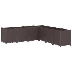 vidaXL Pflanzkübel Braun 160x160x53 cm PP