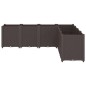vidaXL Pflanzkübel Braun 160x160x53 cm PP vidaXL Pflanzkübel Braun 160x160x53 cm PP
