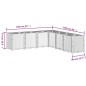 vidaXL Pflanzkübel Braun 160x160x53 cm PP vidaXL Pflanzkübel Braun 160x160x53 cm PP