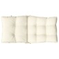 vidaXL Niedriglehner-Auflagen 4 Stk. Creme Oxford-Gewebe vidaXL Niedriglehner-Auflagen 4 Stk. Creme Oxford-Gewebe