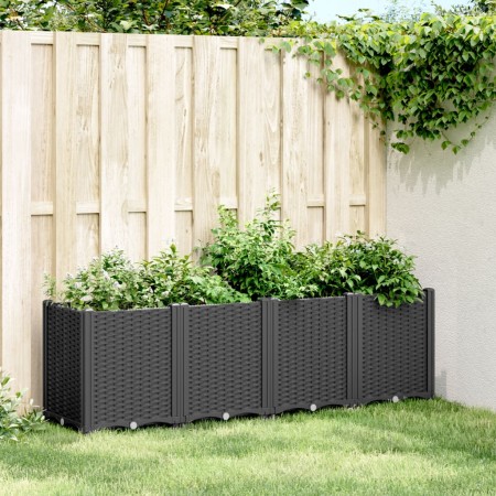 vidaXL Pflanzkübel Schwarz 160x40x53 cm PP
