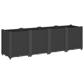 vidaXL Pflanzkübel Schwarz 160x40x53 cm PP