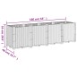 vidaXL Pflanzkübel Schwarz 160x40x53 cm PP vidaXL Pflanzkübel Schwarz 160x40x53 cm PP