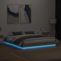 vidaXL Bettgestell mit LED Sonoma-Eiche 180x200 cm vidaXL Bettgestell mit LED Sonoma-Eiche 180x200 cm