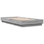 vidaXL Bettgestell LED Grau Sonoma-Eiche 100x200 cm vidaXL Bettgestell LED Grau Sonoma-Eiche 100x200 cm