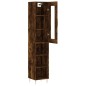 Highboard Räuchereiche 34,5x34x180 cm Holzwerkstoff Highboard Räuchereiche 34,5x34x180 cm Holzwerkstoff