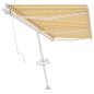vidaXL Standmarkise Automatisch 600x350 cm Gelb/Weiß vidaXL Standmarkise Automatisch 600x350 cm Gelb/Weiß