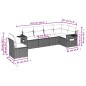vidaXL 6-tlg. Garten-Sofagarnitur mit Kissen Beige Poly Rattan vidaXL 6-tlg. Garten-Sofagarnitur mit Kissen Beige Poly Rattan