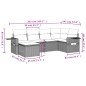vidaXL 6-tlg. Garten-Sofagarnitur mit Kissen Schwarz Poly Rattan vidaXL 6-tlg. Garten-Sofagarnitur mit Kissen Schwarz Poly Rattan