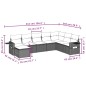 vidaXL 8-tlg. Garten-Sofagarnitur mit Kissen Beige Poly Rattan vidaXL 8-tlg. Garten-Sofagarnitur mit Kissen Beige Poly Rattan