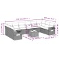vidaXL 11-tlg. Garten-Sofagarnitur mit Kissen Schwarz Poly Rattan vidaXL 11-tlg. Garten-Sofagarnitur mit Kissen Schwarz Poly Rattan