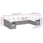 vidaXL 10-tlg. Garten-Sofagarnitur mit Kissen Beige Poly Rattan vidaXL 10-tlg. Garten-Sofagarnitur mit Kissen Beige Poly Rattan