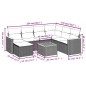 vidaXL 8-tlg. Garten-Sofagarnitur mit Kissen Grau Poly Rattan vidaXL 8-tlg. Garten-Sofagarnitur mit Kissen Grau Poly Rattan