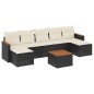 vidaXL 8-tlg. Garten-Sofagarnitur mit Kissen Schwarz Poly Rattan vidaXL 8-tlg. Garten-Sofagarnitur mit Kissen Schwarz Poly Rattan