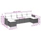 vidaXL 7-tlg. Garten-Sofagarnitur mit Kissen Grau Poly Rattan vidaXL 7-tlg. Garten-Sofagarnitur mit Kissen Grau Poly Rattan