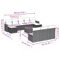 vidaXL 11-tlg. Garten-Sofagarnitur mit Kissen Schwarz Poly Rattan vidaXL 11-tlg. Garten-Sofagarnitur mit Kissen Schwarz Poly Rattan