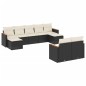 vidaXL 9-tlg. Garten-Sofagarnitur mit Kissen Schwarz Poly Rattan vidaXL 9-tlg. Garten-Sofagarnitur mit Kissen Schwarz Poly Rattan
