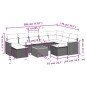 vidaXL 10-tlg. Garten-Sofagarnitur mit Kissen Beige Poly Rattan vidaXL 10-tlg. Garten-Sofagarnitur mit Kissen Beige Poly Rattan