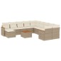 vidaXL 12-tlg. Garten-Sofagarnitur mit Kissen Beige Poly Rattan vidaXL 12-tlg. Garten-Sofagarnitur mit Kissen Beige Poly Rattan