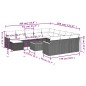 vidaXL 13-tlg. Garten-Sofagarnitur mit Kissen Beige Poly Rattan vidaXL 13-tlg. Garten-Sofagarnitur mit Kissen Beige Poly Rattan