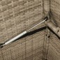 vidaXL Gartenbank mit Kissen Beige Poly Rattan vidaXL Gartenbank mit Kissen Beige Poly Rattan