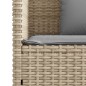 vidaXL Gartenbank mit Kissen Beige Poly Rattan vidaXL Gartenbank mit Kissen Beige Poly Rattan