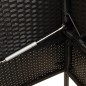vidaXL Gartenbank mit Kissen Schwarz Poly Rattan vidaXL Gartenbank mit Kissen Schwarz Poly Rattan