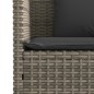 vidaXL Gartenbank mit Kissen Grau Poly Rattan vidaXL Gartenbank mit Kissen Grau Poly Rattan