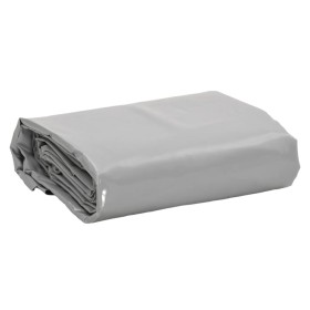 vidaXL Abdeckplane Grau 4x7 m 600 g/m²