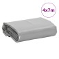 vidaXL Abdeckplane Grau 4x7 m 600 g/m² vidaXL Abdeckplane Grau 4x7 m 600 g/m²