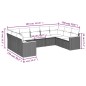 vidaXL 9-tlg. Garten-Sofagarnitur mit Kissen Beige Poly Rattan vidaXL 9-tlg. Garten-Sofagarnitur mit Kissen Beige Poly Rattan