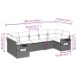 vidaXL 7-tlg. Garten-Sofagarnitur mit Kissen Beige Poly Rattan vidaXL 7-tlg. Garten-Sofagarnitur mit Kissen Beige Poly Rattan