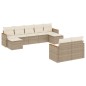 vidaXL 9-tlg. Garten-Sofagarnitur mit Kissen Beige Poly Rattan vidaXL 9-tlg. Garten-Sofagarnitur mit Kissen Beige Poly Rattan