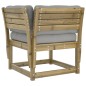 vidaXL 5-tlg. Garten-Sofagarnitur mit Kissen Kiefernholz Imprägniert vidaXL 5-tlg. Garten-Sofagarnitur mit Kissen Kiefernholz Imprägniert