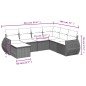 vidaXL 7-tlg. Garten-Sofagarnitur mit Kissen Beige Poly Rattan vidaXL 7-tlg. Garten-Sofagarnitur mit Kissen Beige Poly Rattan