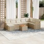 vidaXL 9-tlg. Garten-Sofagarnitur mit Kissen Beige Poly Rattan vidaXL 9-tlg. Garten-Sofagarnitur mit Kissen Beige Poly Rattan