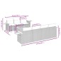 vidaXL 8-tlg. Garten-Sofagarnitur mit Kissen Schwarz Poly Rattan vidaXL 8-tlg. Garten-Sofagarnitur mit Kissen Schwarz Poly Rattan