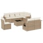 vidaXL 9-tlg. Garten-Sofagarnitur mit Kissen Beige Poly Rattan vidaXL 9-tlg. Garten-Sofagarnitur mit Kissen Beige Poly Rattan